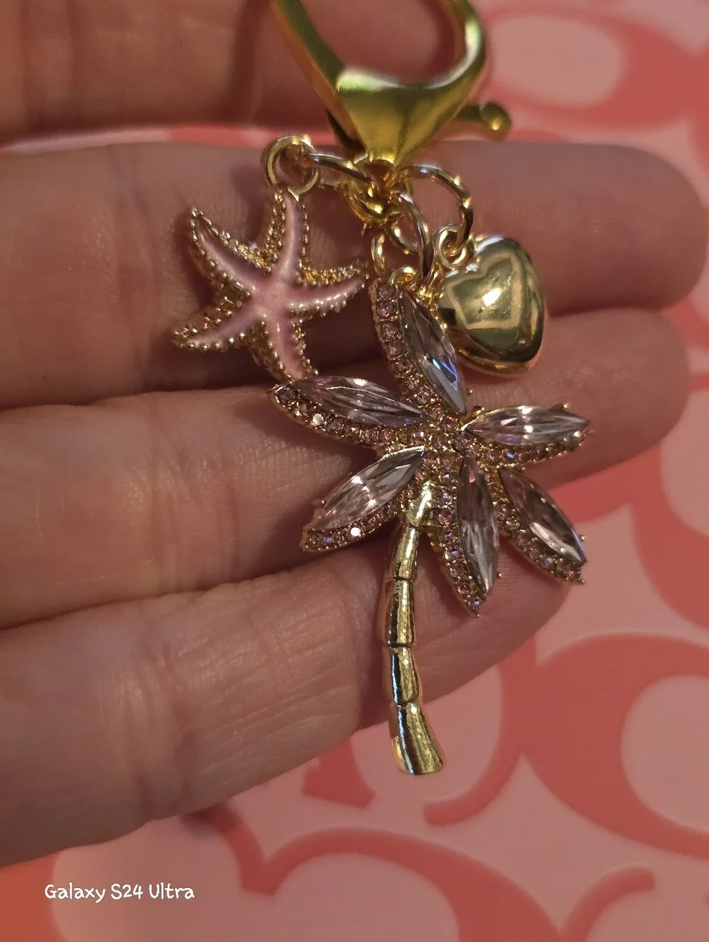 Palm Tree Tropical Beach Theme Bag Charm/ Keychain NEW